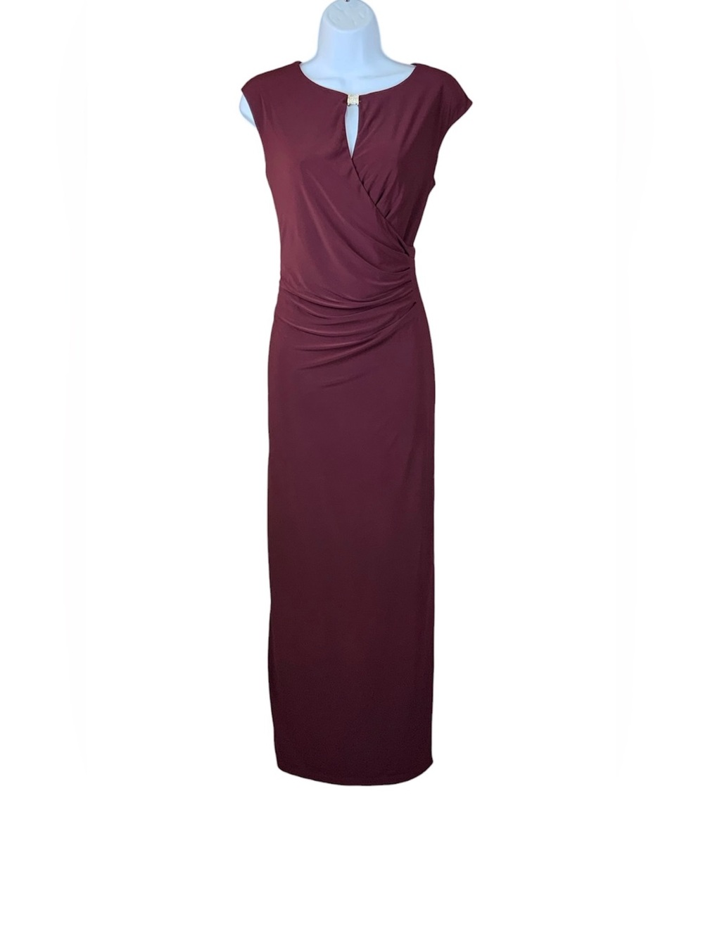 Nipon Boutique Burgundy Evening Gown